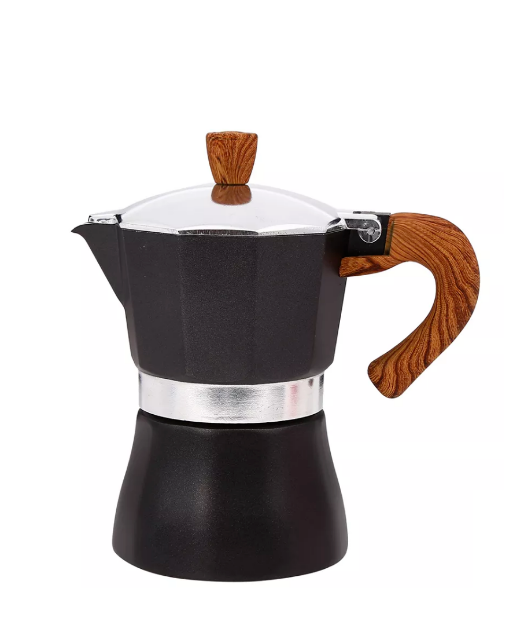 Mokka Pot Black Wooden handle