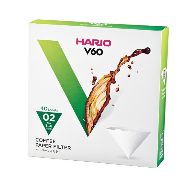 Picture of Hario V60 Paper Filters 02 White 40 Pcs