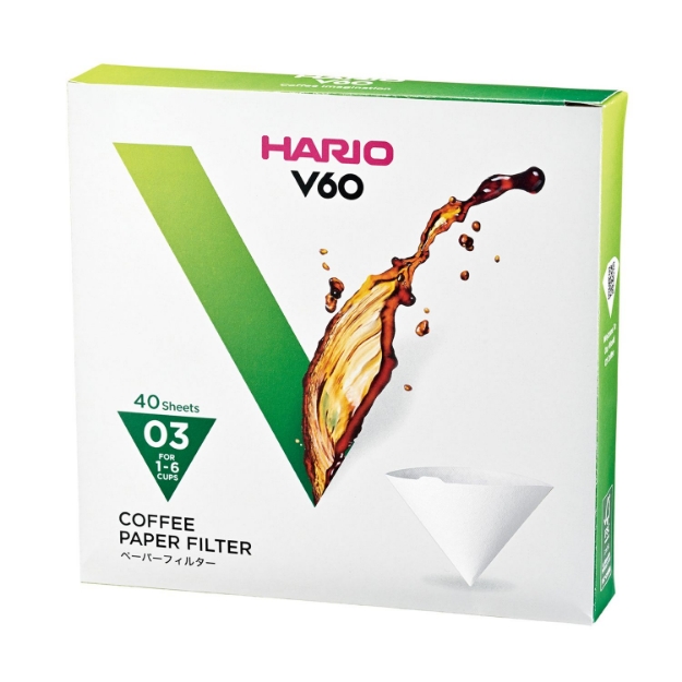 Picture of Hario V60 Paper Filters 03 White 40 Pcs